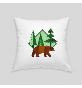 Brown bear cushion