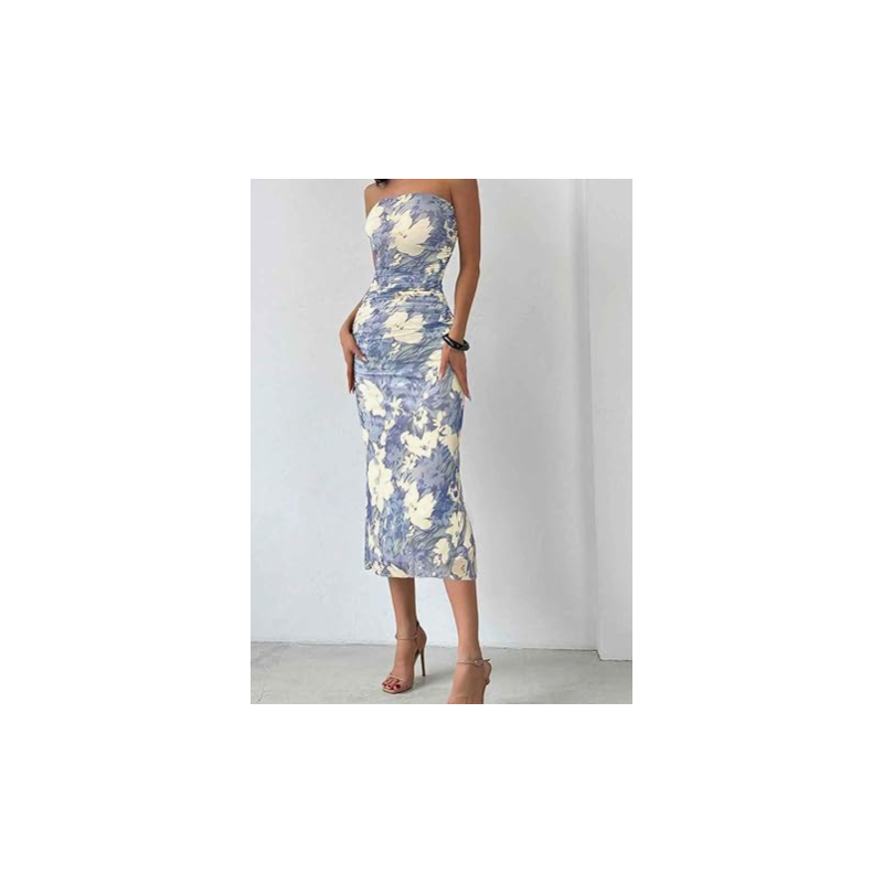 NH 2025 Cocktail Mesh Ombre Bodycon Dresses - Blue Orchid NH 2025 Cocktail Mesh Ombre Bodycon Dresses - Blue Orchid