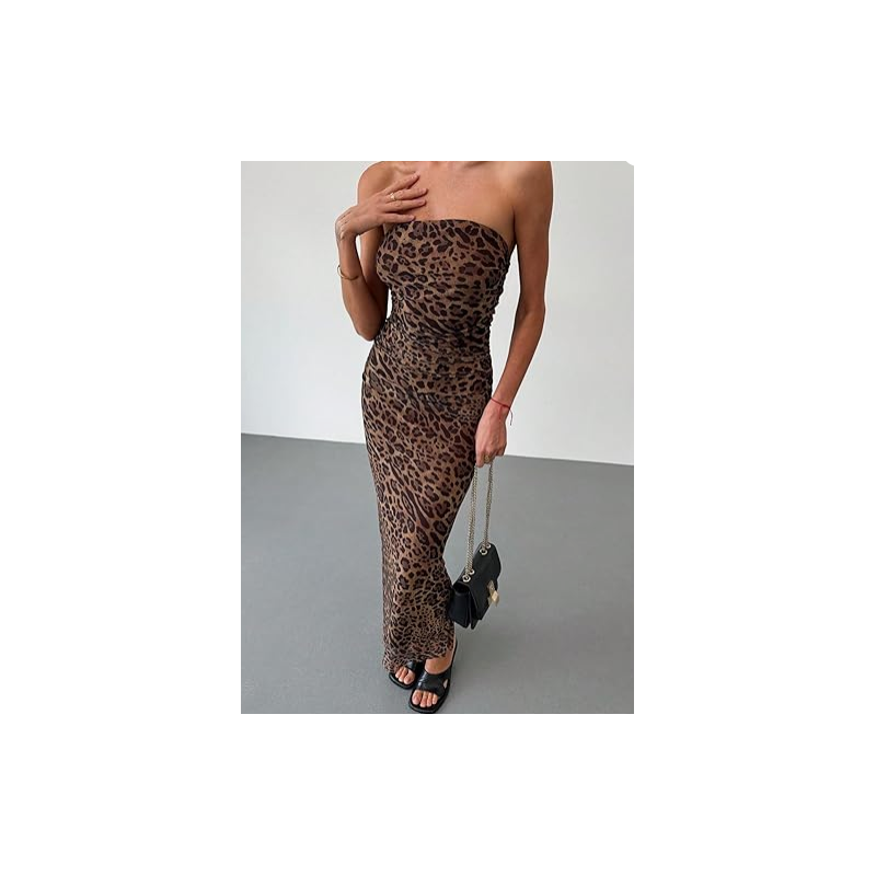 NH 2025 Cocktail Mesh Ombre Bodycon Dresses - Wild Leoperd NH 2025 Cocktail Mesh Ombre Bodycon Dresses - Wild Leoperd