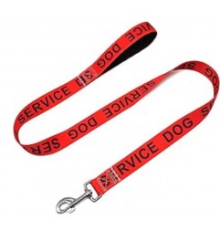 4FT Service Dog Leash， Wide Nylon Dog Leash with Comfortable Neoprene Handle