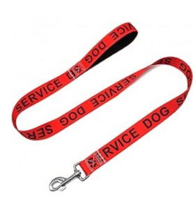 4FT Service Dog Leash， Wide Nylon Dog Leash with Comfortable Neoprene Handle