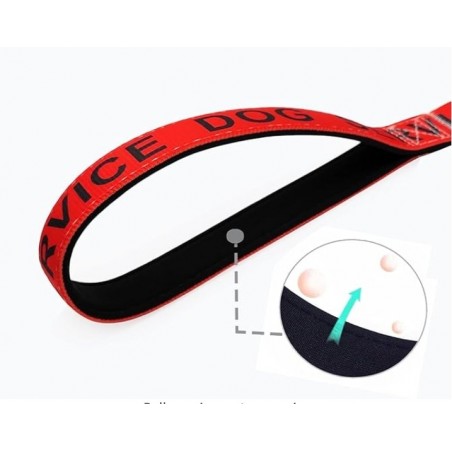 4FT Service Dog Leash， Wide Nylon Dog Leash with Comfortable Neoprene Handle