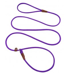 Slip Lead Control Leash for Dogs No Pull，1/4” Rope Leashes for Small Medium Animals Purple