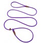 Slip Lead Control Leash for Dogs No Pull，1/4” Rope Leashes for Small Medium Animals Purple