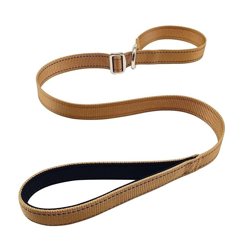 Slip Lead Dog Training Leash (3 FT x 1 in, Brown)