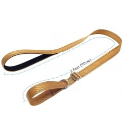 Slip Lead Dog Training Leash (3 FT x 1 in, Brown)