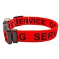 Service Dog Collar, 1” and 1.5” Wide Dog Collar Strong Nylon Medium Large Extra-Large Dog Collars