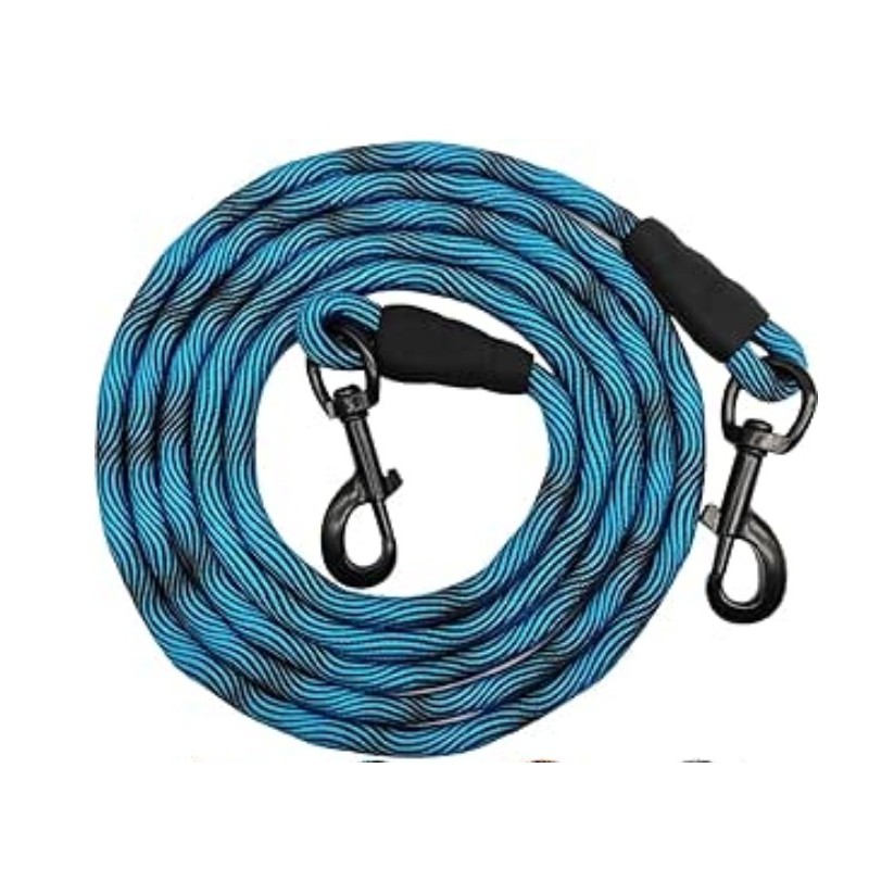 8 FT Dog Tie Out/Check Cord, Heavy Duty Nylon Rope Training Leash