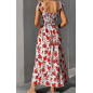 copie de copie de NH Summer Floral Dresses 2025 Beach Vacation Casual Long Maxi Sundresses - Blue Foam Dream