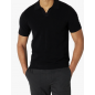 NH Men's Regular-Fit Short-Sleeve Knit Polo Sweater - Black