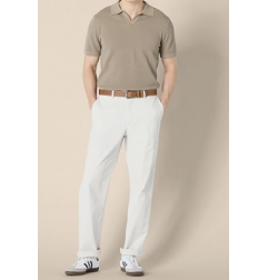 NH Men's Regular-Fit Short-Sleeve Knit Polo Sweater - Khaki