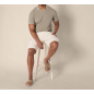 NH Men's Regular-Fit Short-Sleeve Knit Polo Sweater - Khaki