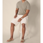 NH Men's Regular-Fit Short-Sleeve Knit Polo Sweater - Khaki
