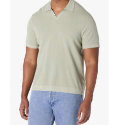 NH Men's Regular-Fit Short-Sleeve Knit Polo Sweater - Light Green