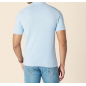 NH Men's Regular-Fit Short-Sleeve Knit Polo Sweater - Light Blue