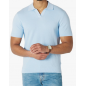 NH Men's Regular-Fit Short-Sleeve Knit Polo Sweater - Light Blue
