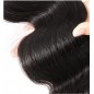 Body Wave Lace Top Closure Brazilian Human Hair Body Wave 4x4 Free Part Swiss Lace With Baby Hair Natural Black Color