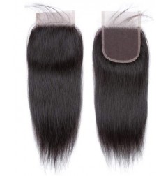 Straight Lace Closure 4x4 Free Part Closure 100% Brazilian Virgin Human Hair Lace