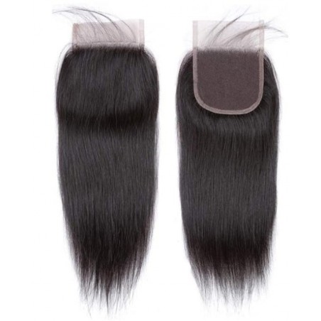 Straight Lace Closure 4x4 Free Part Closure 100% Brazilian Virgin Human Hair Lace