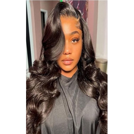 HD Body Wave Closure 5x5 Transparent Lace Frontal Closure 12A Virgin Remy Human Hair
