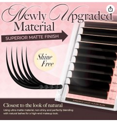 Volume Lash Extensions 0.03-0.20 J/B/L/C/CC/D Curl 8-16mm Mixed & Single Length Tray