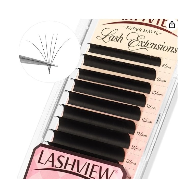 Volume Lash Extensions 0.03-0.20 J/B/L/C/CC/D Curl 8-16mm Mixed & Single Length Tray