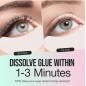 Eyelash Extension Remover Cream Gentle Aloe Vera Formula, Lash Removal Kit with Eye Patches & Cotton Swabs