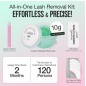 Eyelash Extension Remover Cream Gentle Aloe Vera Formula, Lash Removal Kit with Eye Patches & Cotton Swabs