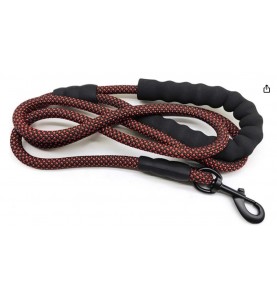 Heavy Duty Rope Dog Leash Soft Padded Handle Thick Lead for Large Medium Dogs