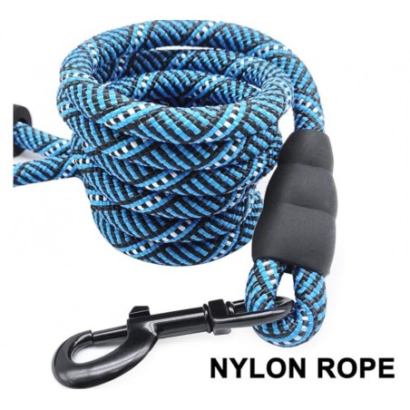 Heavy Duty Rope Dog Leash Soft Padded Handle Thick Lead for Large Medium Dogs Small