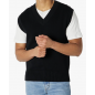 NH 2025 Men's Relaxed-Fit V-Neck Sweater Vest - Black