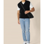NH 2025 Men's Relaxed-Fit V-Neck Sweater Vest - Black