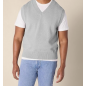 NH 2025 Men's Relaxed-Fit V-Neck Sweater Vest - Grey