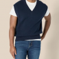 NH 2025 Men's Relaxed-Fit V-Neck Sweater Vest - Navy