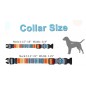 Nylon Dog Collar with Bohemia Floral Tribal Geometric Patterns Soft Collar Adjustable for Small Medium Large and Ex-Large Dogs