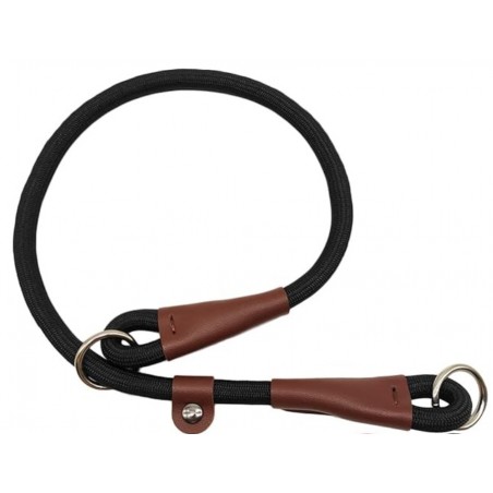 Slip Collar Nylon Rope Choke Collar for Dog Training- No Pull Round Martingale Dog Collars for Small Medium Large Dogs