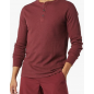 NH 2025 Long Sleeve Shirts for Men, Regular-Fit Waffle - Burgundy