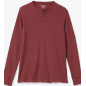 NH 2025 Long Sleeve Shirts for Men, Regular-Fit Waffle - Burgundy