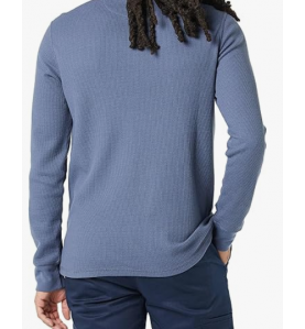 NH 2025 Long Sleeve Shirts for Men, Regular-Fit Waffle - Blue