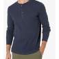 NH 2025 Long Sleeve Shirts for Men, Regular-Fit Waffle - Navy