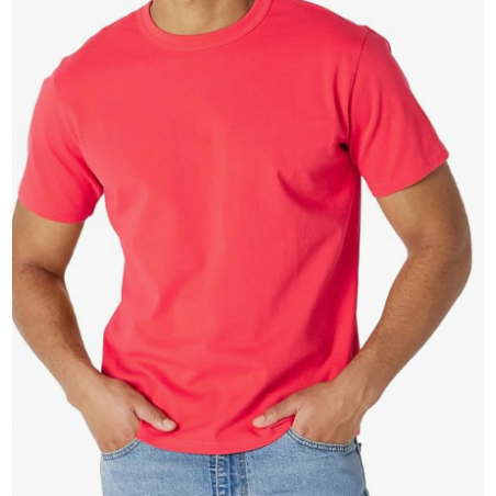 NH 2025 Men's Heavyweight Cotton T-Shirt - Poppy Red