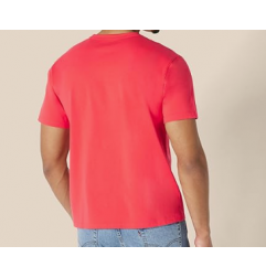 NH 2025 Men's Heavyweight Cotton T-Shirt - Poppy Red