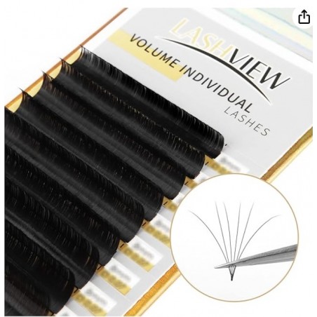 0.07 Thickness C Curl 8-15mm Mixed Tray Volume Faux Eyelash Extensions Silk Individual Lash