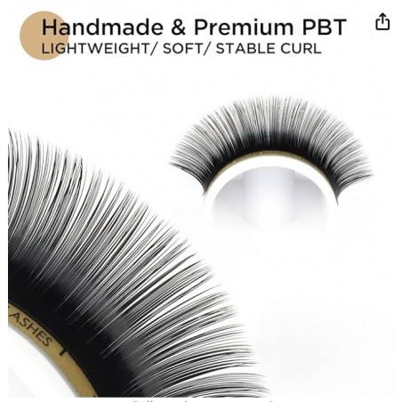 0.07 Thickness C Curl 8-15mm Mixed Tray Volume Faux Eyelash Extensions Silk Individual Lash