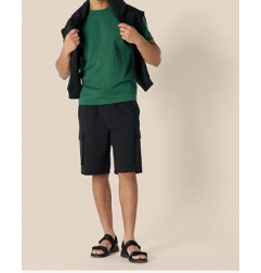 NH 2025 Men's Heavyweight Cotton T-Shirt - Dark Green