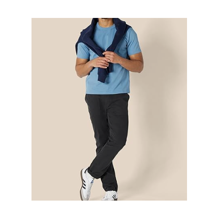 NH 2025 Men's Heavyweight Cotton T-Shirt - Sky Blue
