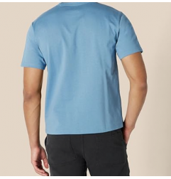 NH 2025 Men's Heavyweight Cotton T-Shirt - Sky Blue