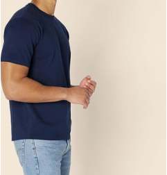 NH 2025 Men's Heavyweight Cotton T-Shirt - Navy
