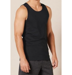 NH 2025 Slim-Fit Men's Tank - Casual Wear - Black