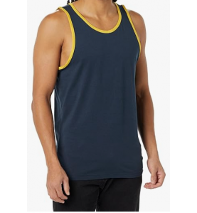 NH 2025 Slim-Fit Men's Tank - Casual Wear - Navy &Yellow